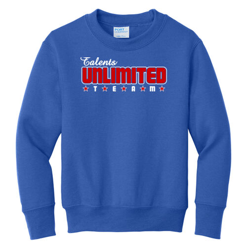 Talents Unlimited Design 1 on a Port & Company® - Youth Core Fleece Crewneck Sweatshirt Thumbnail