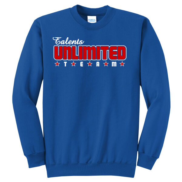 Talents Unlimited Design 1 on a Port & Company® - Core Fleece Crewneck Sweatshirt Thumbnail