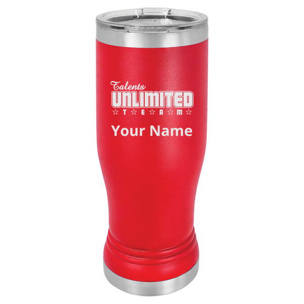 Talents Unlimited Engraved on a Polar Camel® - 14 oz. Vacuum Insulated Pilsner with Lid Thumbnail
