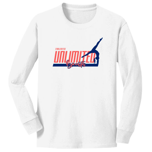 Talents Unlimited Design 2 on a Port & Co ® - Youth Long Sleeve Core Cotton Tee Thumbnail