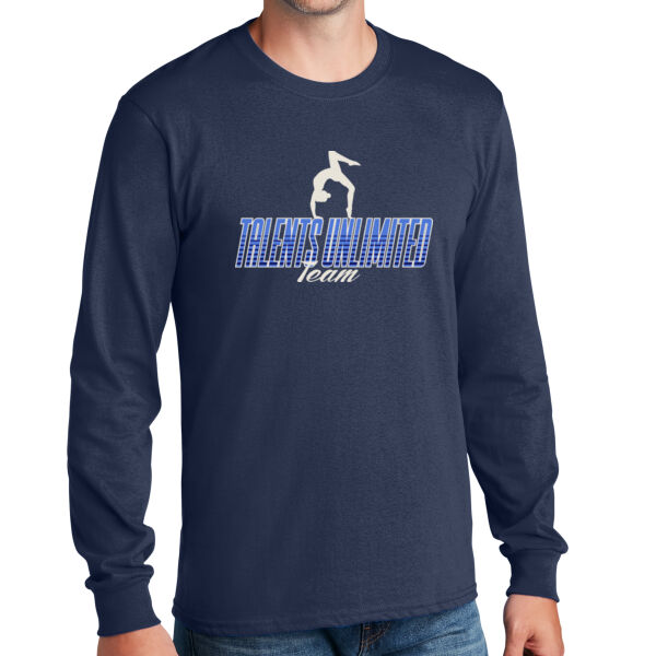 Talents Unlimited Design 3 on a Port & Co ® - Long Sleeve Core Cotton Tee Thumbnail