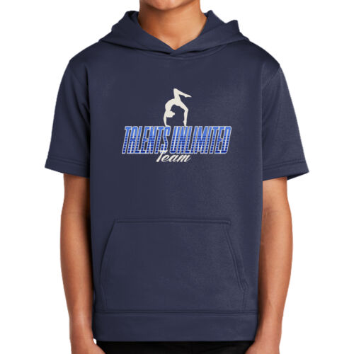 Talents Unlimited Design 3 on a Sport-Tek ® - Youth Sport Wick ® Fleece Short Sleeve Hooded Pullover Thumbnail