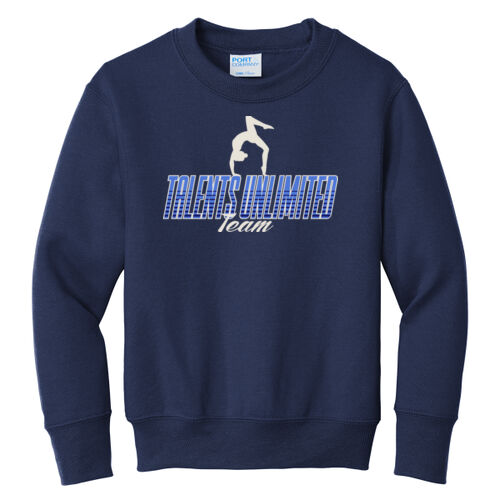 Talents Unlimited Design 3 on a Port & Co ® - Youth Core Fleece Crewneck Sweatshirt Thumbnail
