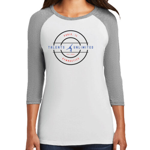 Talents Unlimited Design 5 on a District ® - Women's Perfect Tri ® 3/4 Sleeve Raglan Thumbnail