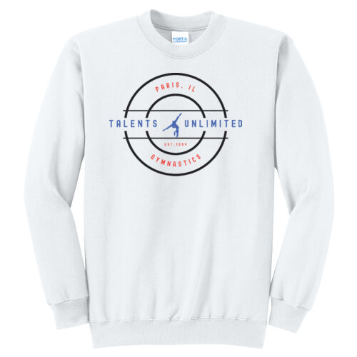 Talents Unlimited Design 5 on a Port & Co ® - Core Fleece Crewneck Sweatshirt Thumbnail