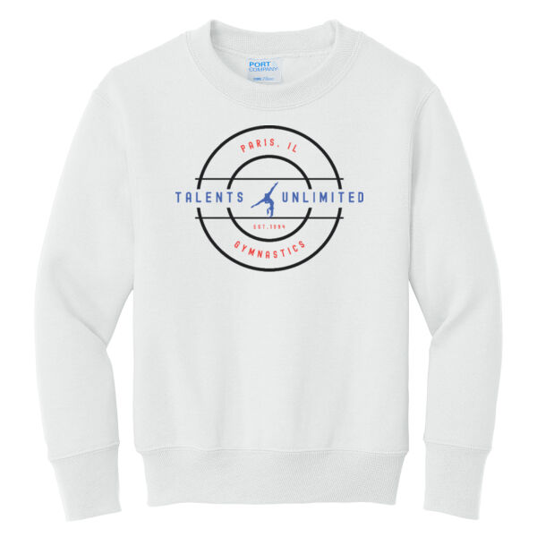 Talents Unlimited Design 5 on a Port & Co ® - Youth Core Fleece Crewneck Sweatshirt Thumbnail